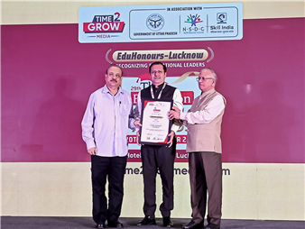 "The Education Summit Awards", recognising the contribution of our School Principal Mr. Rajeev Anand in the Education sector organized by Time2Grow Media, at the Hotel Taj Mahal in Lucknow on 20th September, 25 Saturday